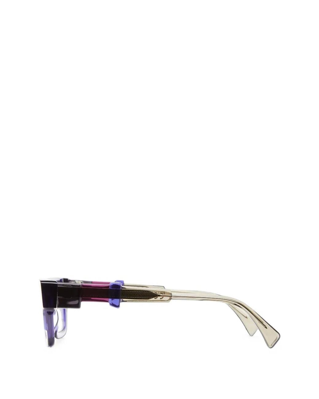 Kuboraum Blue I01 Geometric-Frame Glasses for men