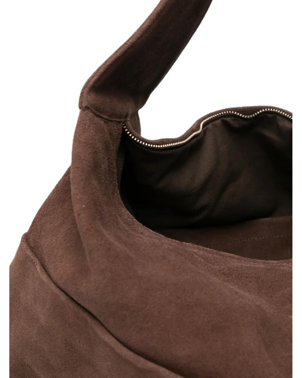 GIMAGUAS Brown Cabas En Daim À Poche Plaquée