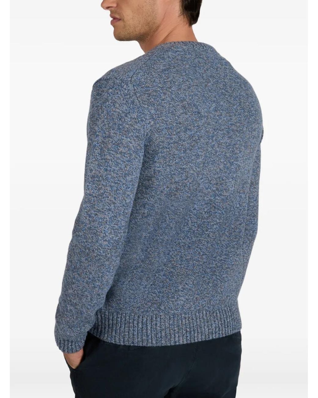 Slowear Blue Zanone Crew-Neck Sweater for men