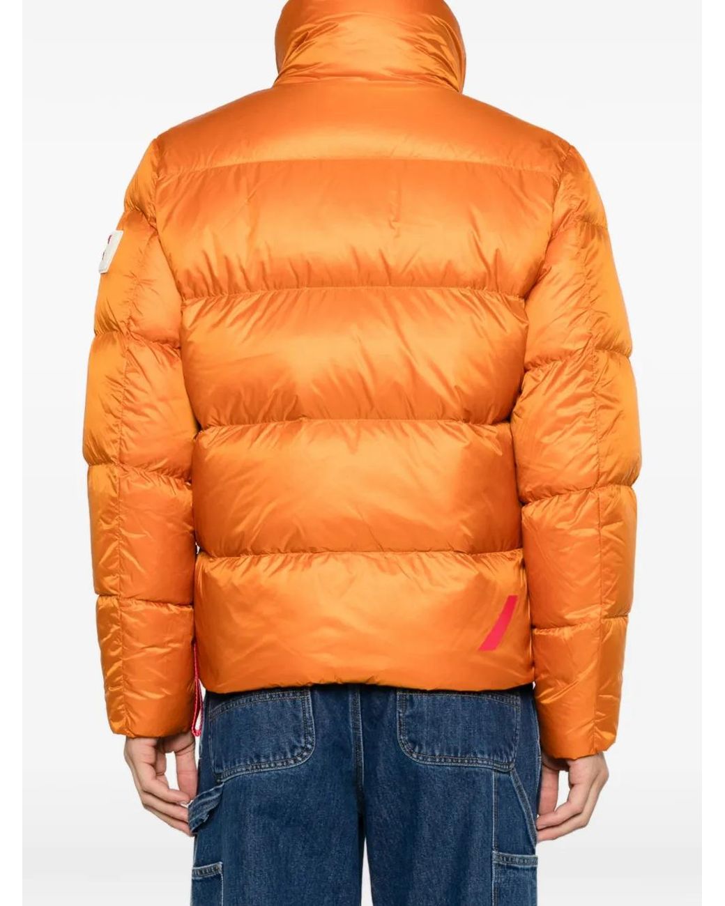 AFTER LABEL Orange Chamonix Quilted Puffer Jacket for men