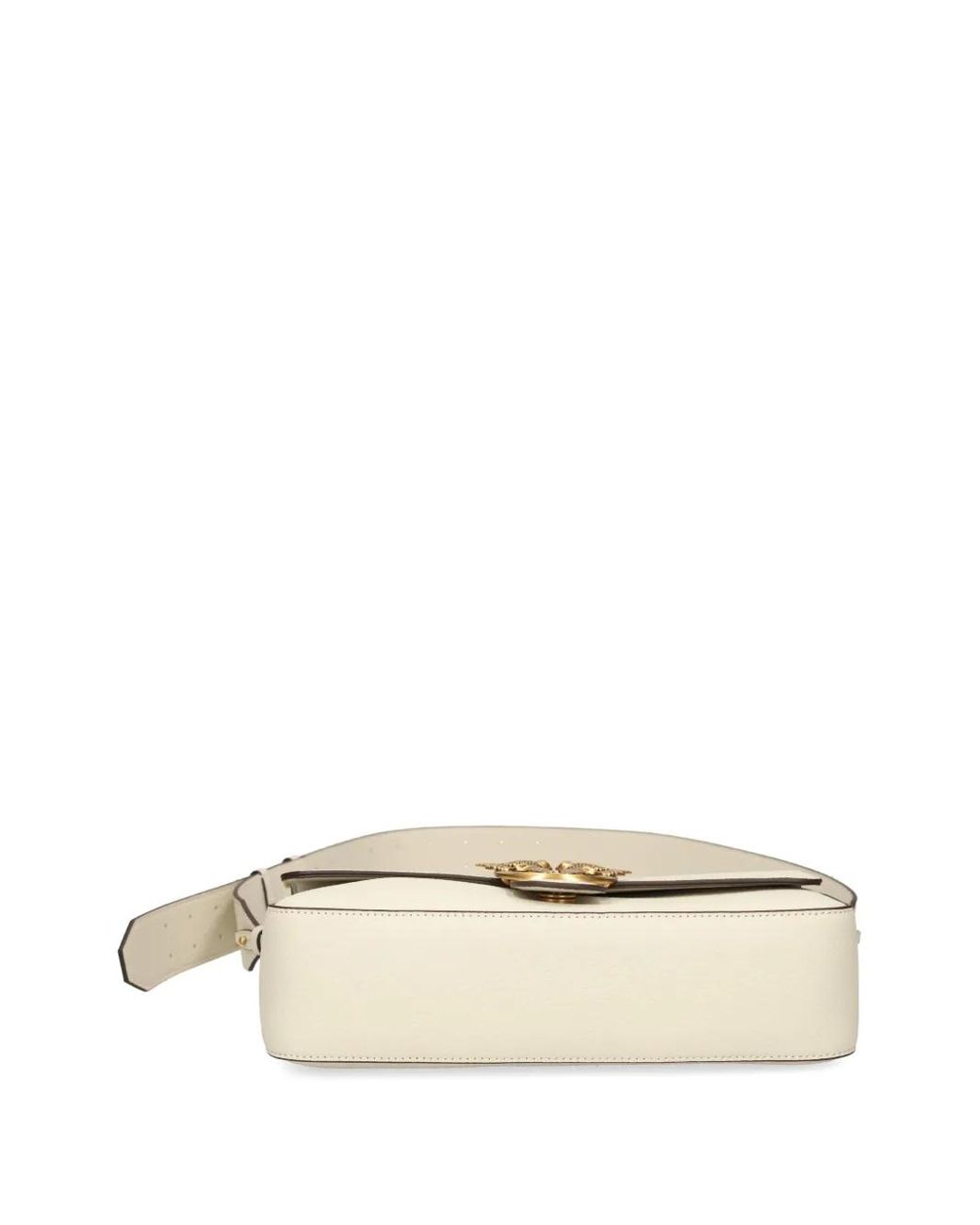 Pinko Natural Love Studded Leather Shoulder Bag