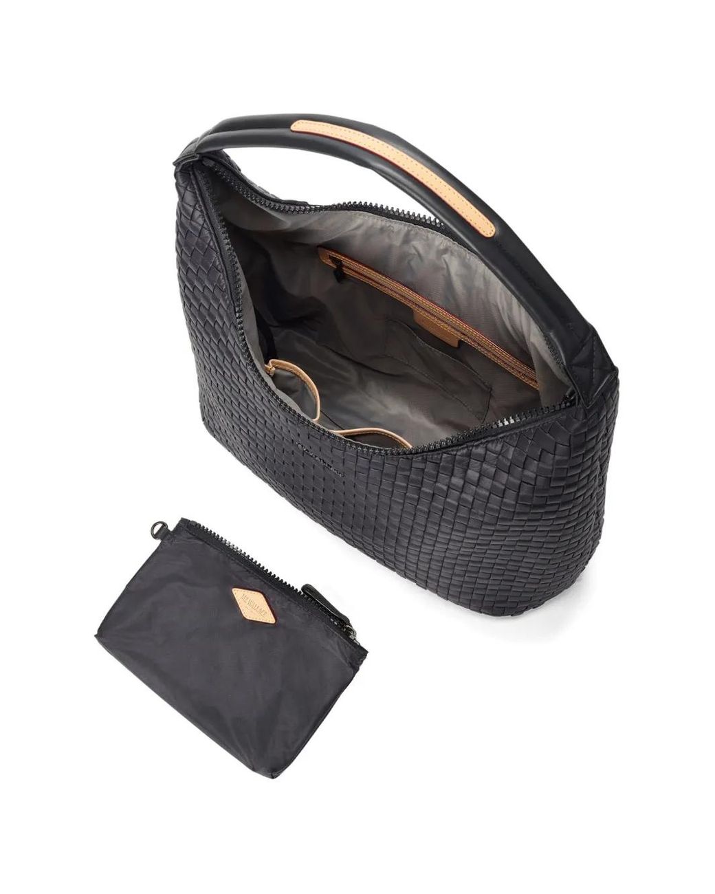 MZ Wallace Blue Woven Shoulder Bag