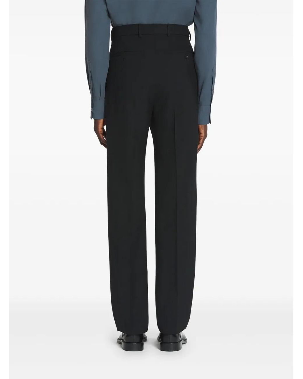 Lanvin Black Belted Trousers for men