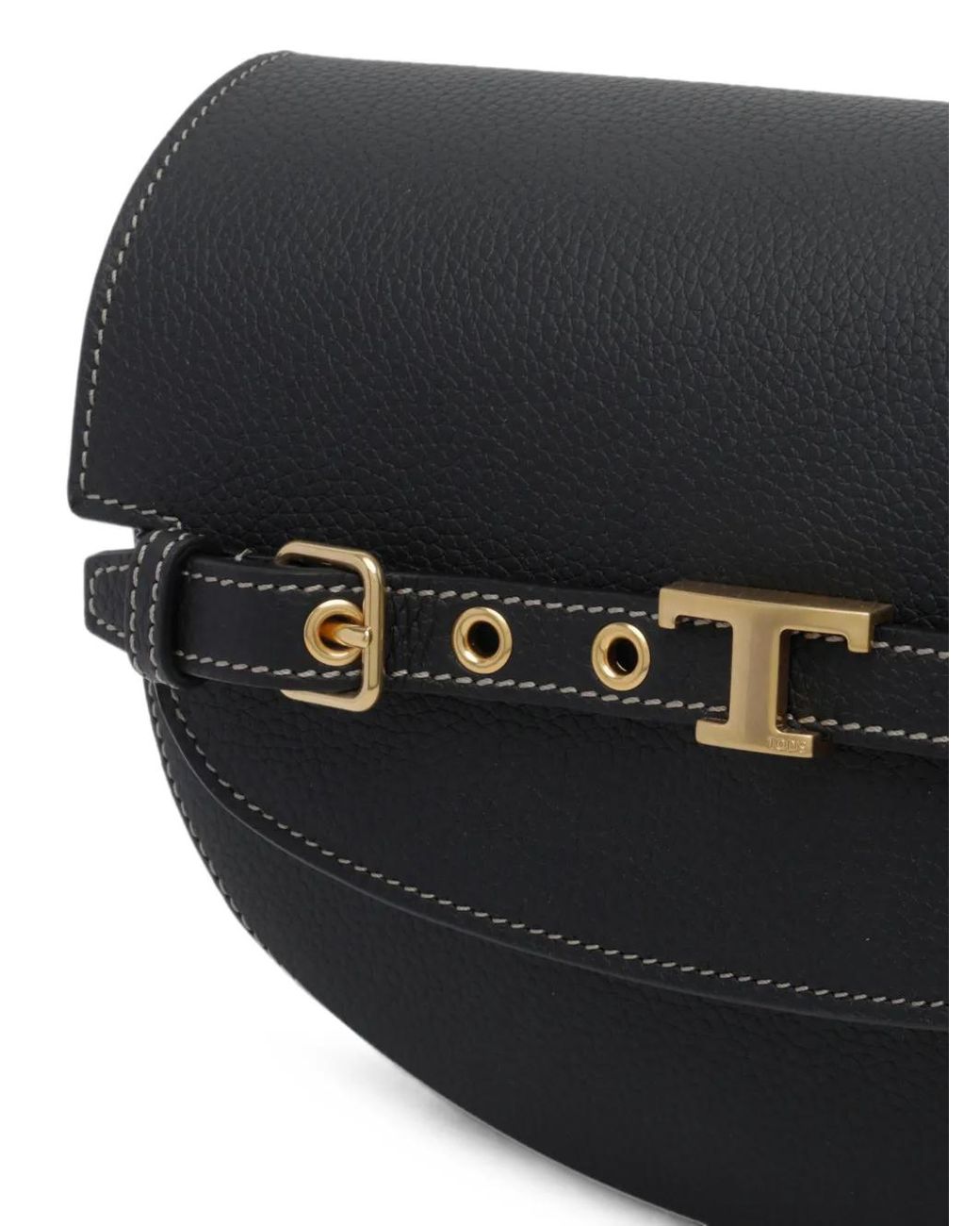 Tod's Black Mini T Signature Crossbody Bag