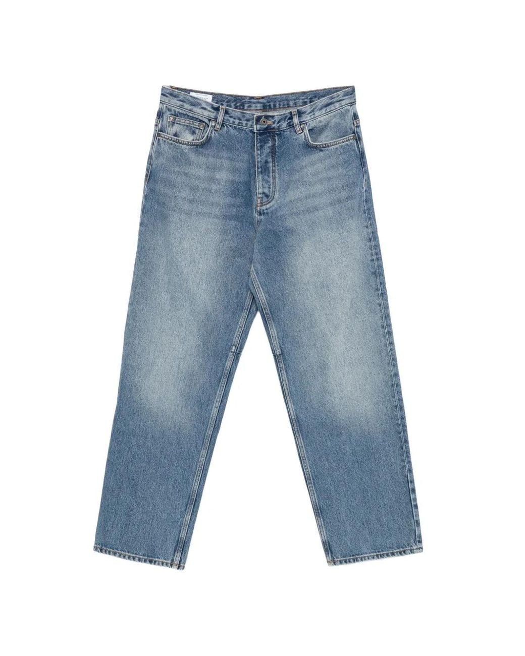 Off-White c/o Virgil Abloh Blue Arrows Cotton Jeans for men