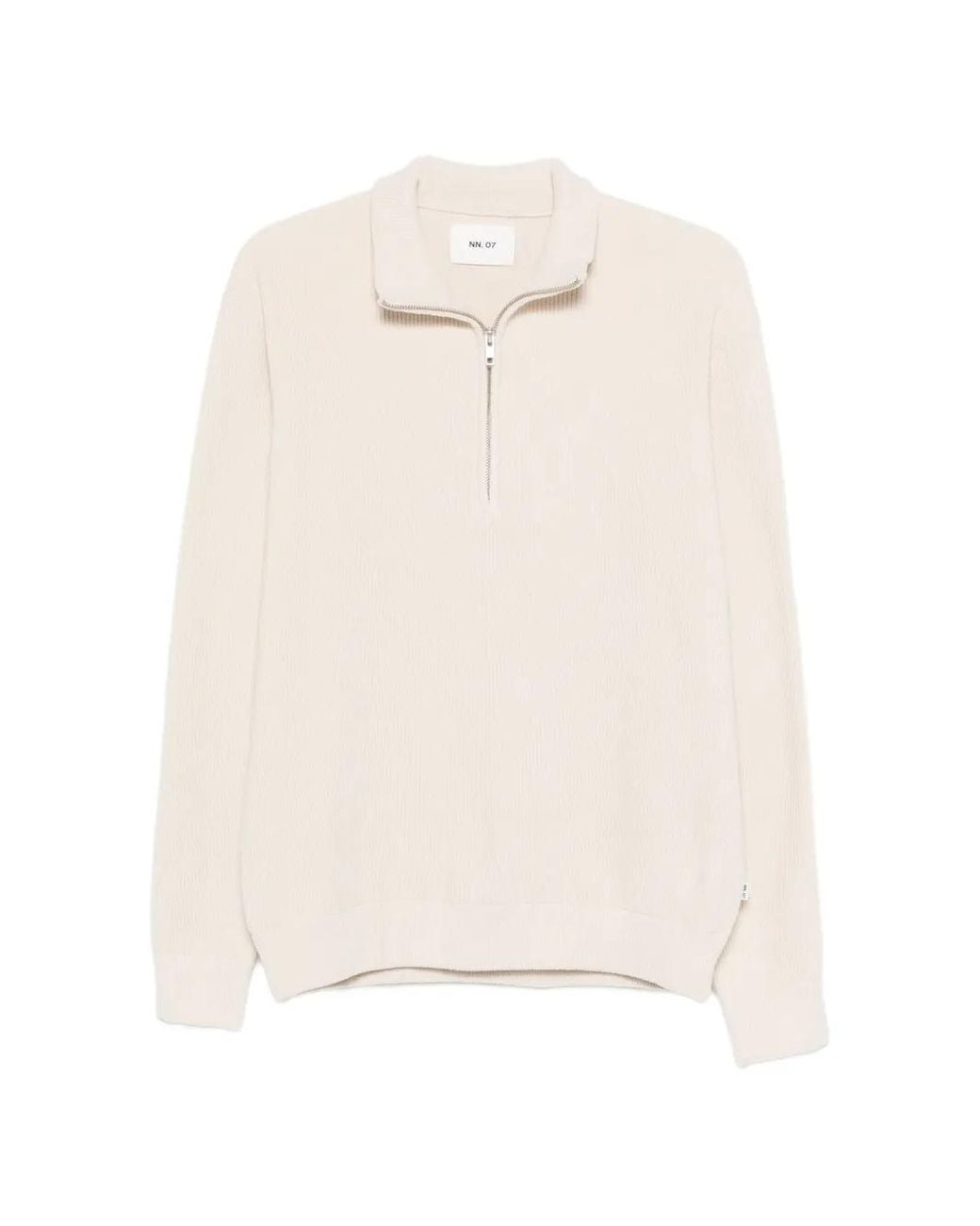 NN07 White Pull Danny À Col Zippé for men
