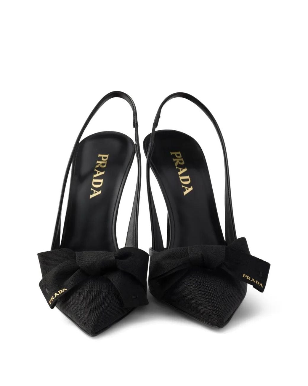 Prada Black Mesh-Pumps Mit Absatz