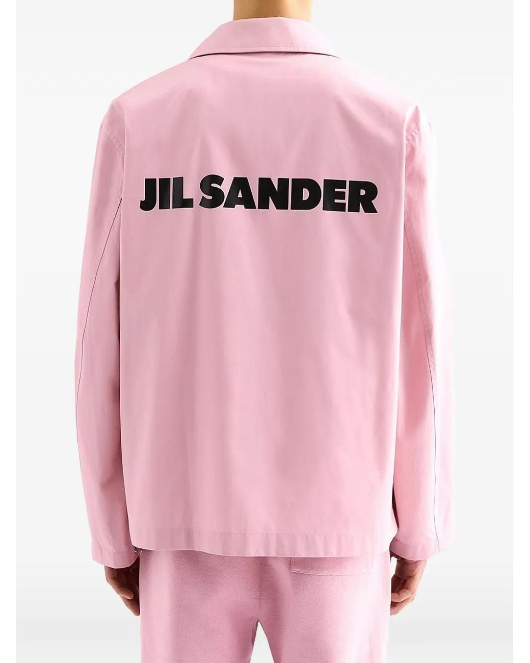 Surchemise Boutonnée À Logo Jil Sander pour homme en coloris Pink