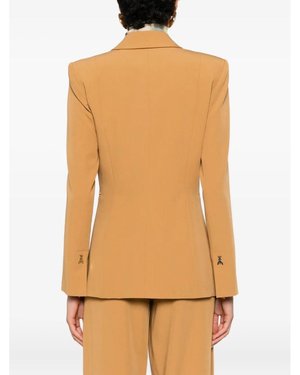 Patrizia Pepe Natural Peak-Lapel Blazer
