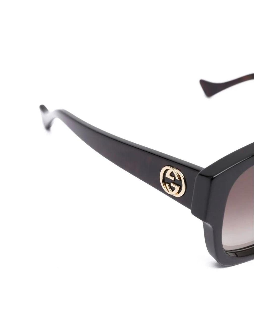 Gucci Black Oversized Square-Frame Sunglasses