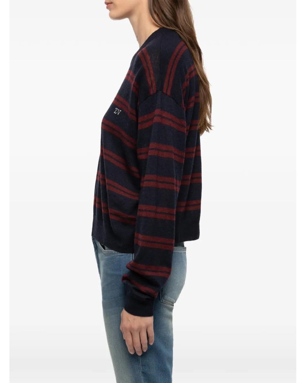 Zadig & Voltaire Blue Swapy Cashmere Sweater