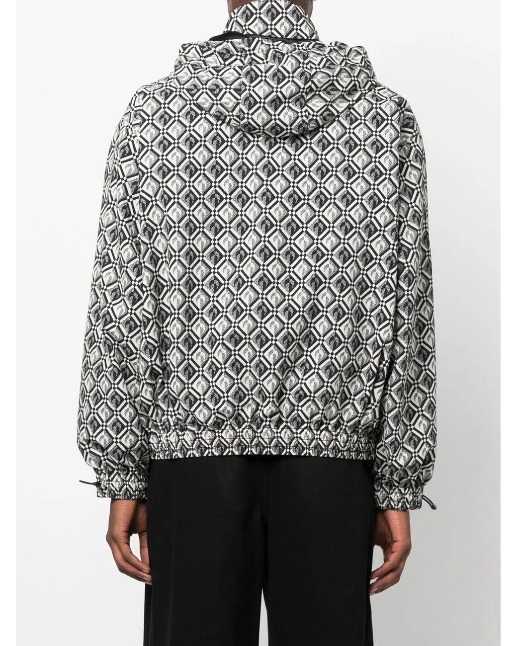 MARINE SERRE Gray Moon Diamant Rave Jacket