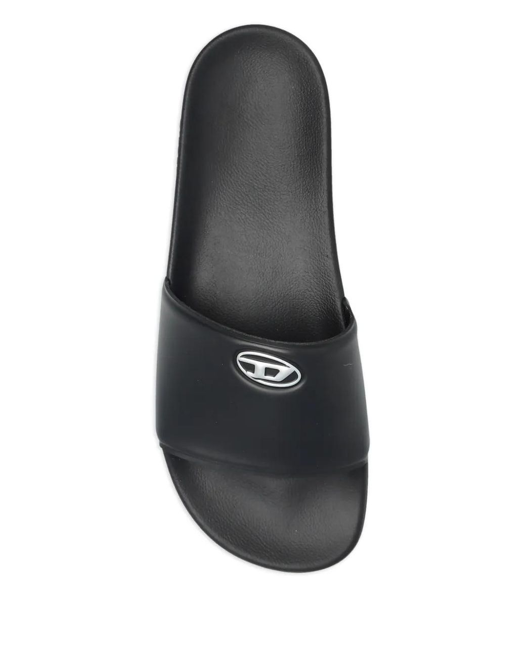 DIESEL Black Bloop Slides for men