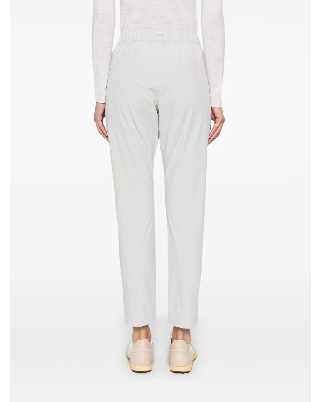 Herno White Tapered Track Pants
