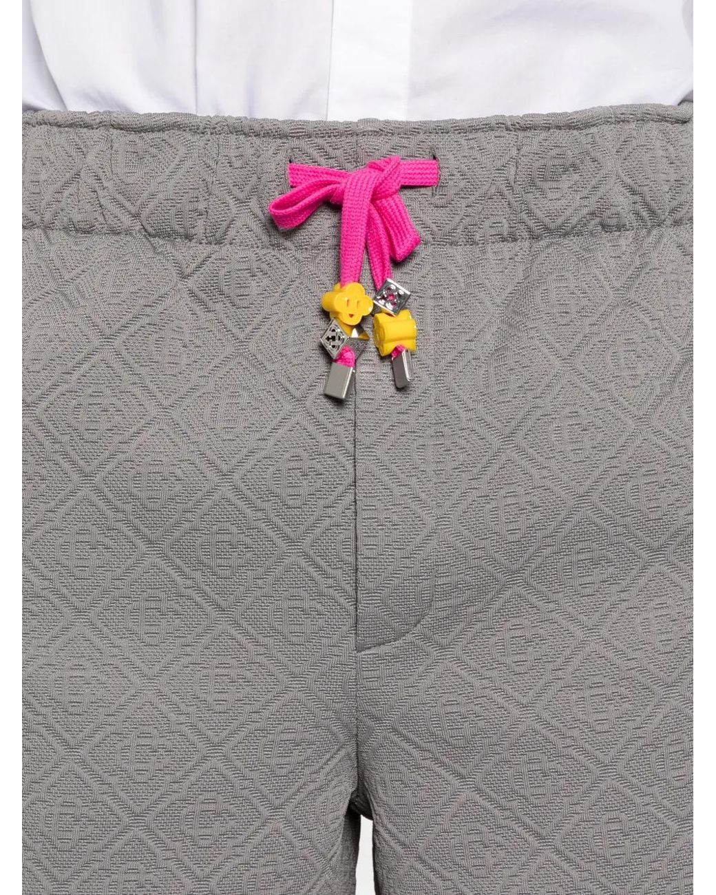 Casablanca Purple Logo-Pattern Shorts for men