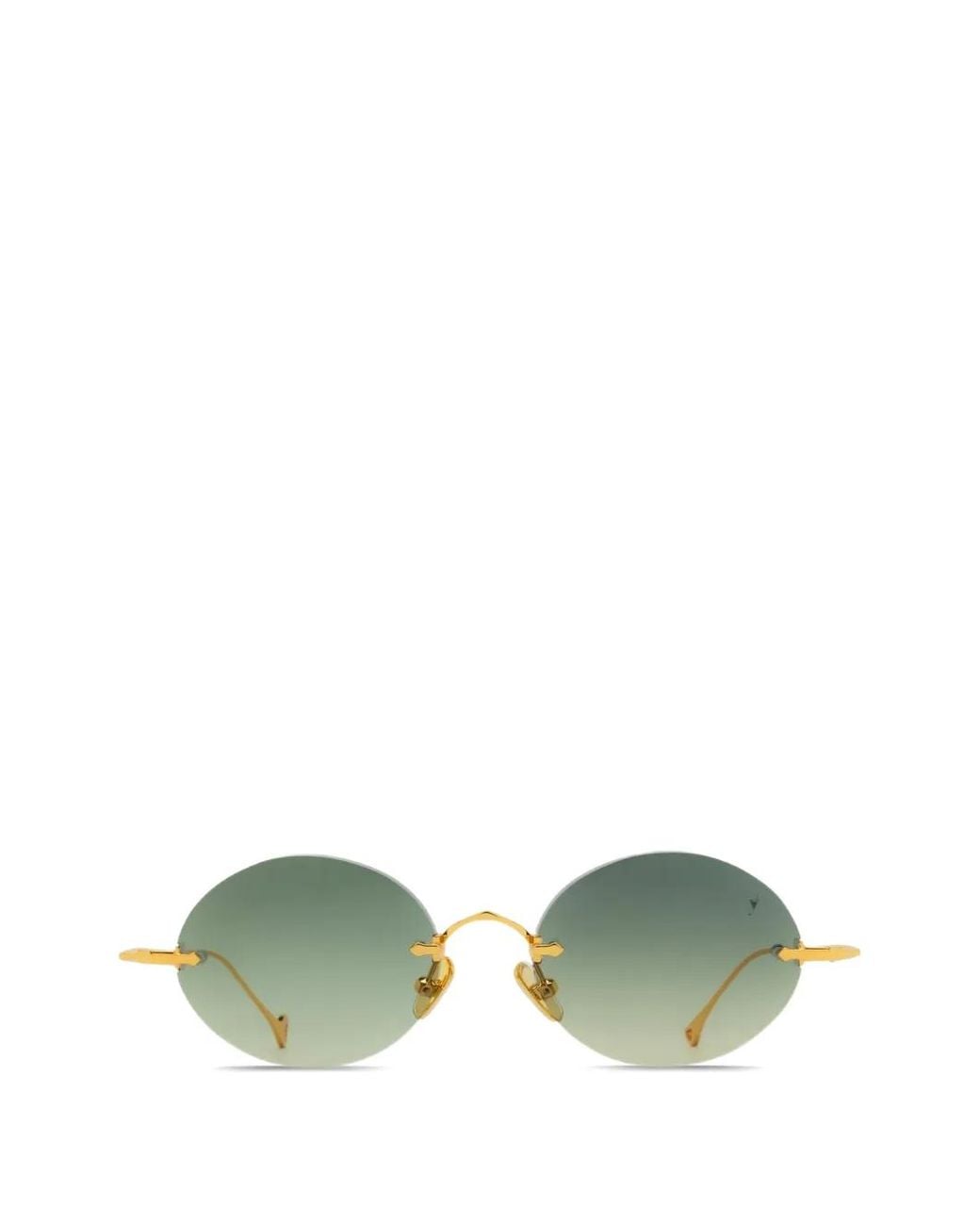 Eyepetizer Green Wilmot Round-Frame Sunglasses