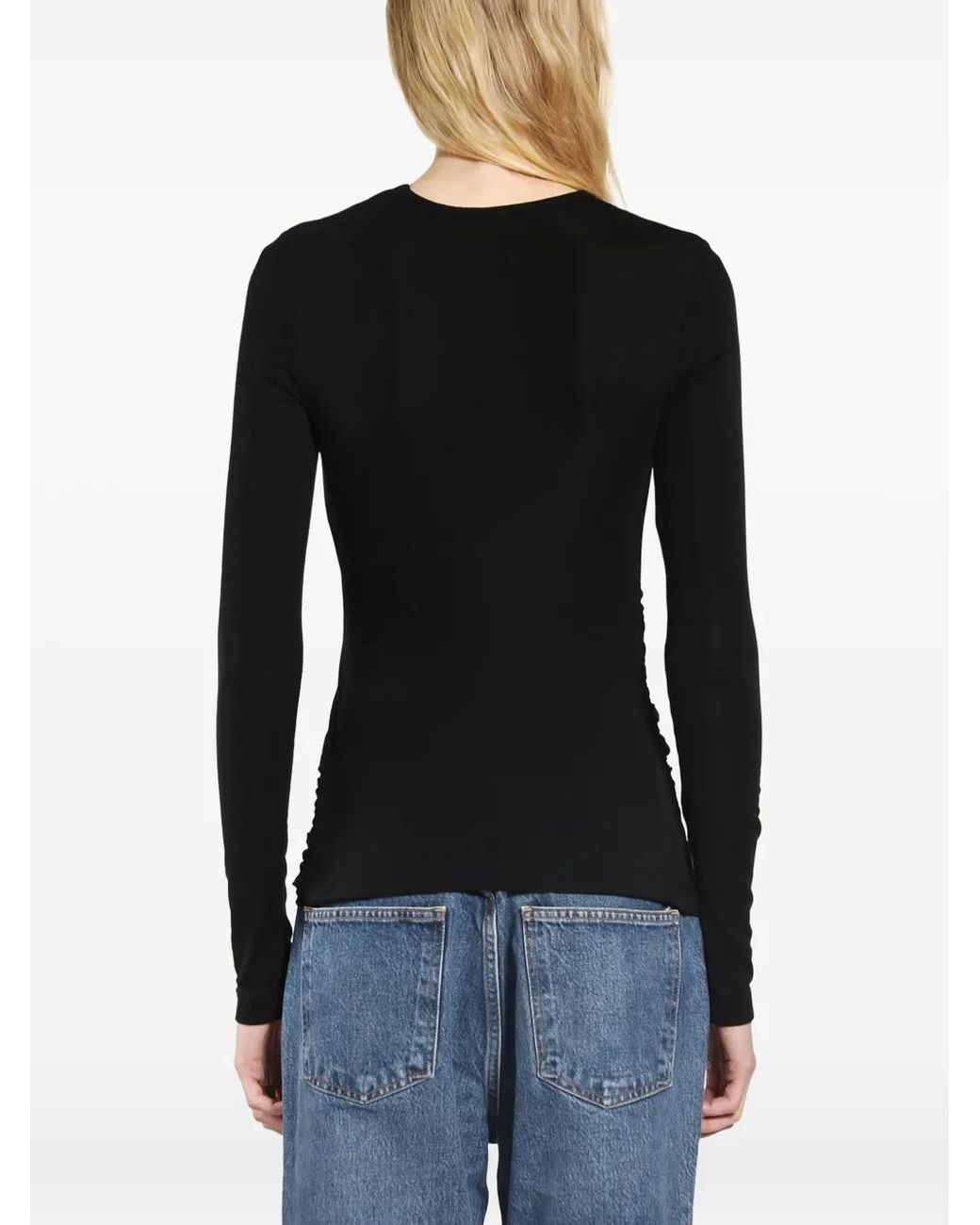 Agolde Black Twist Eve Tee Jersey