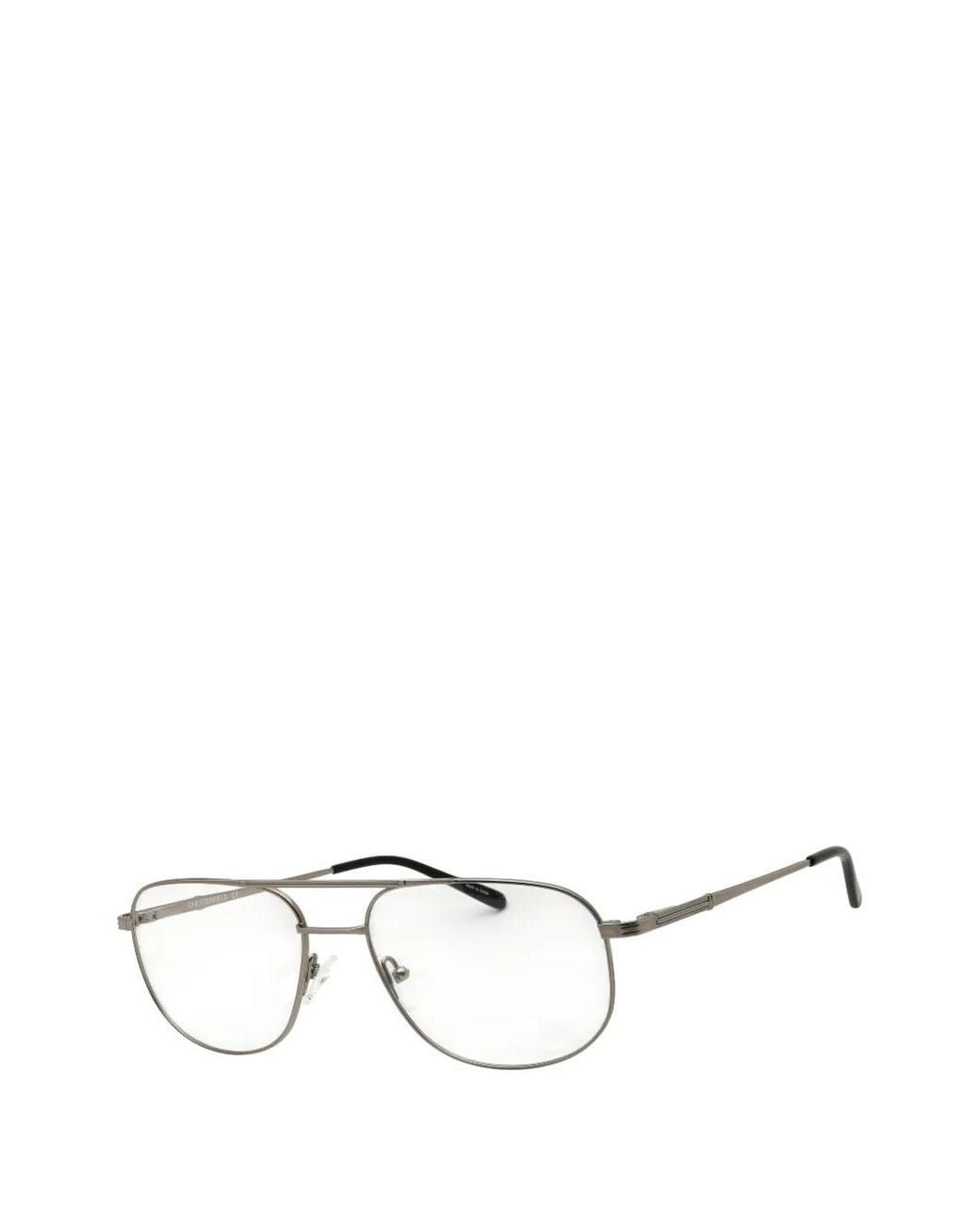 Chesterfield White Titanium Pilot-Frame Glasses for men