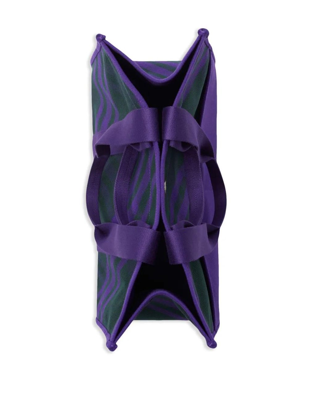 Burberry Purple Check-Pattern Leather Tote Bag for men