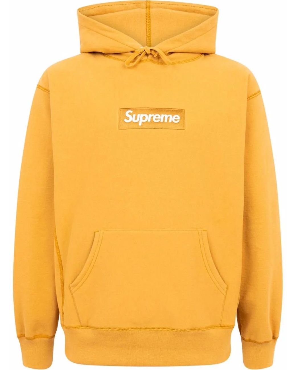 Supreme Yellow Hoodie À Patch Logo