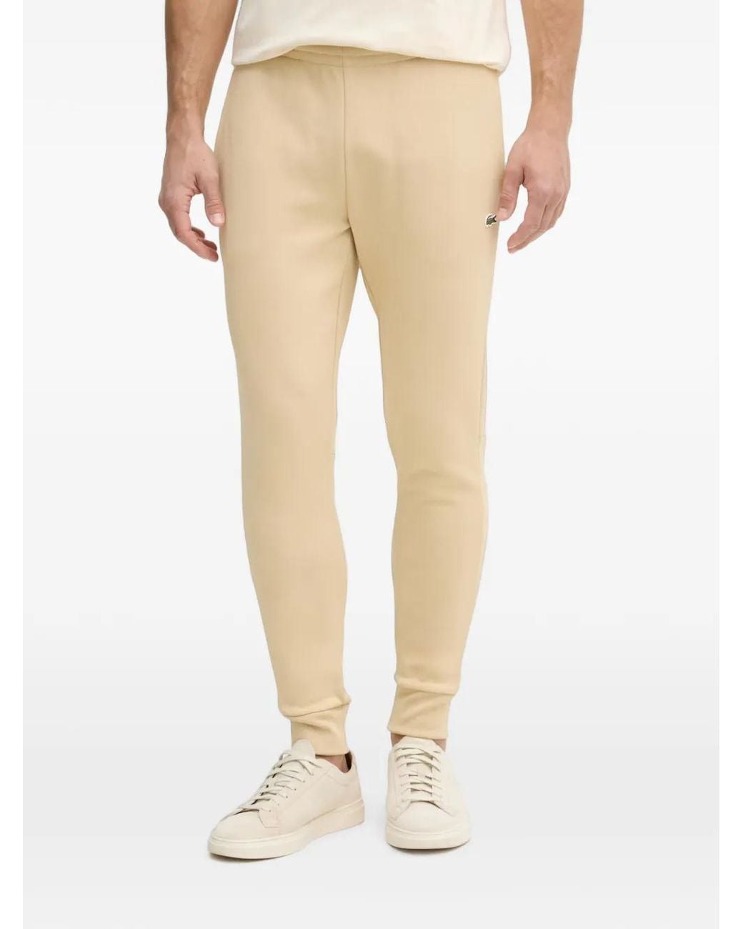 Lacoste Natural Pantalon De Jogging À Patch Logo for men