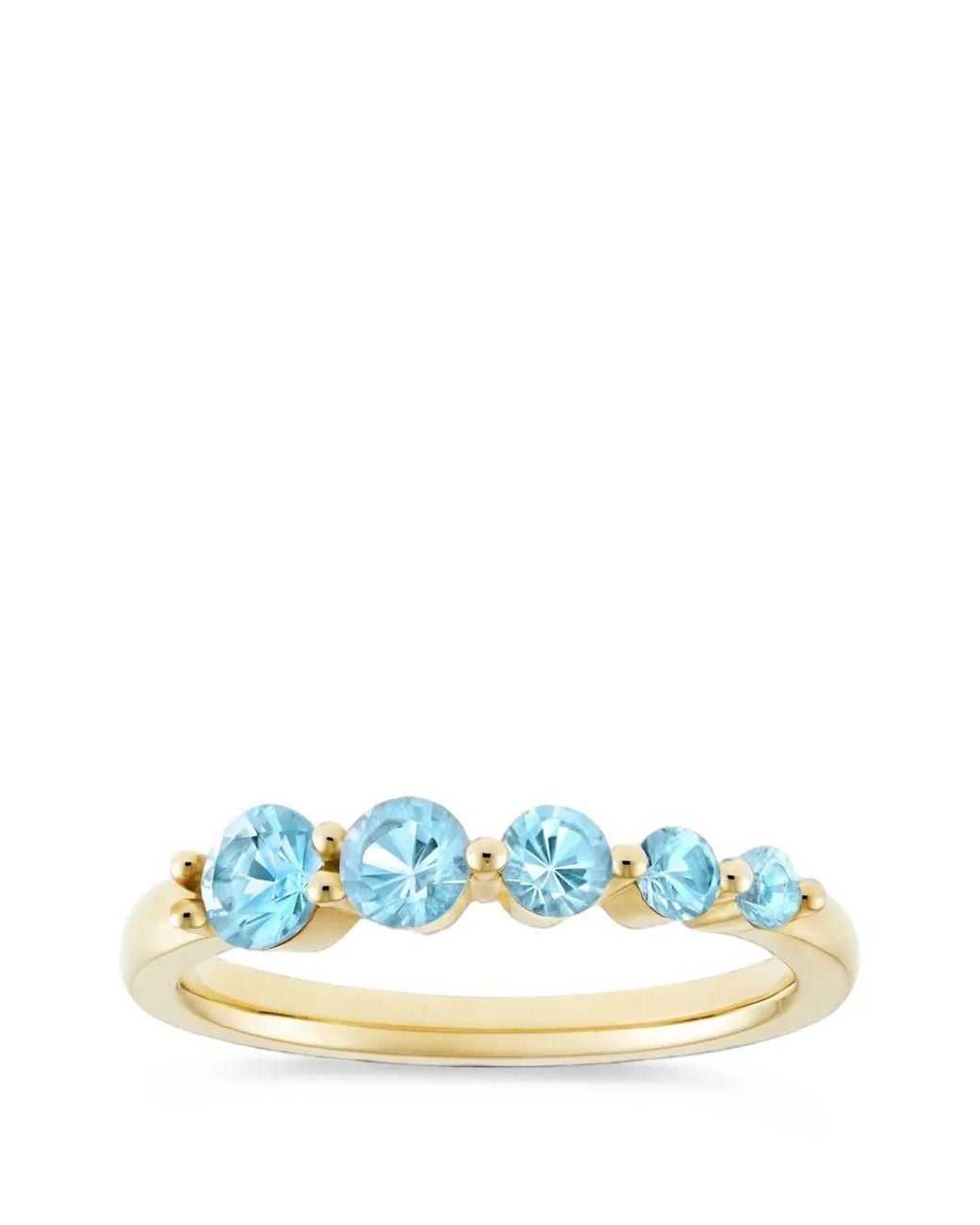 Dinny Hall Blue Shuga Graduated Topaz Ring