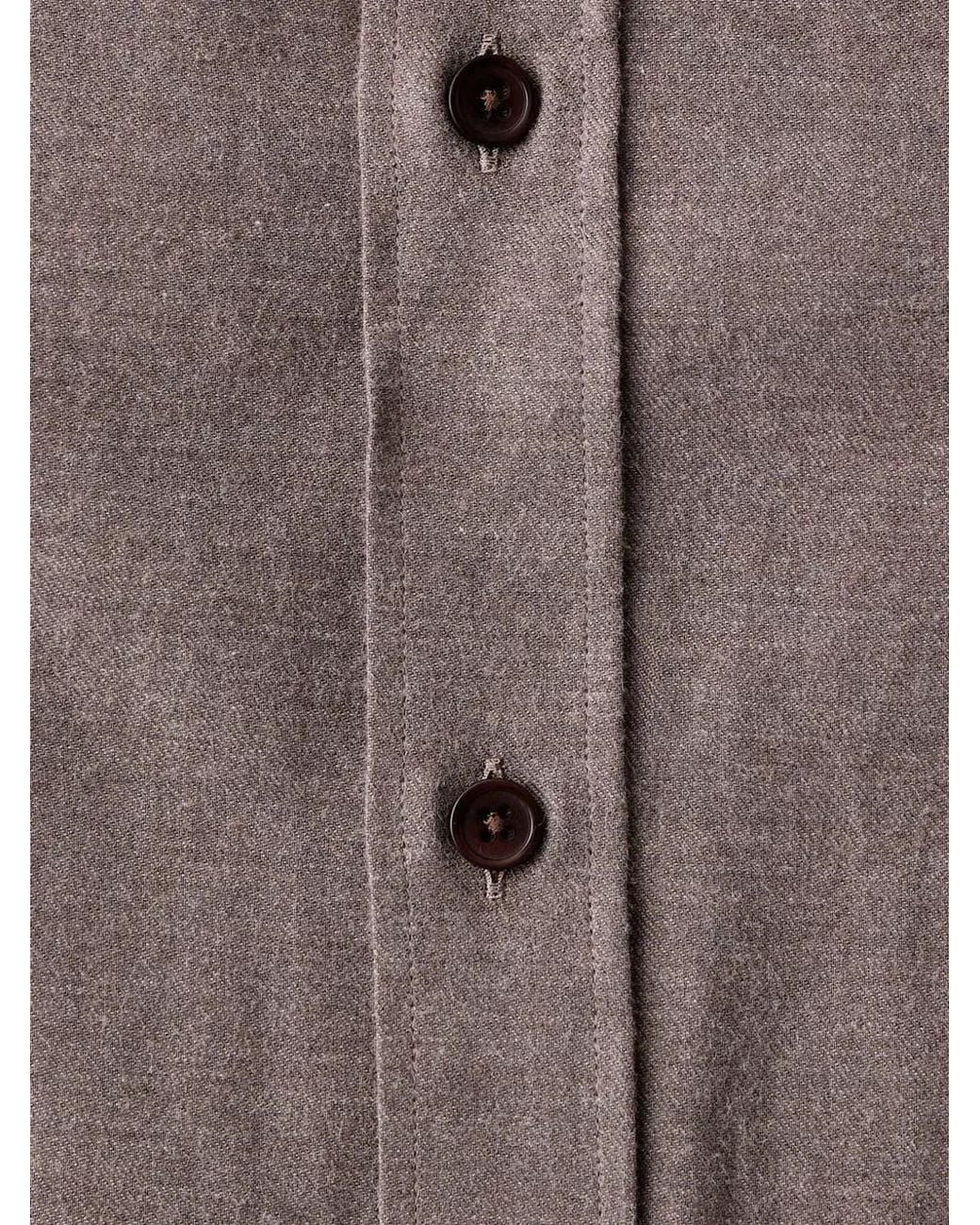 Mos Mosh Brown Mmgmarco Button-Down Long-Sleeve Shirt for men
