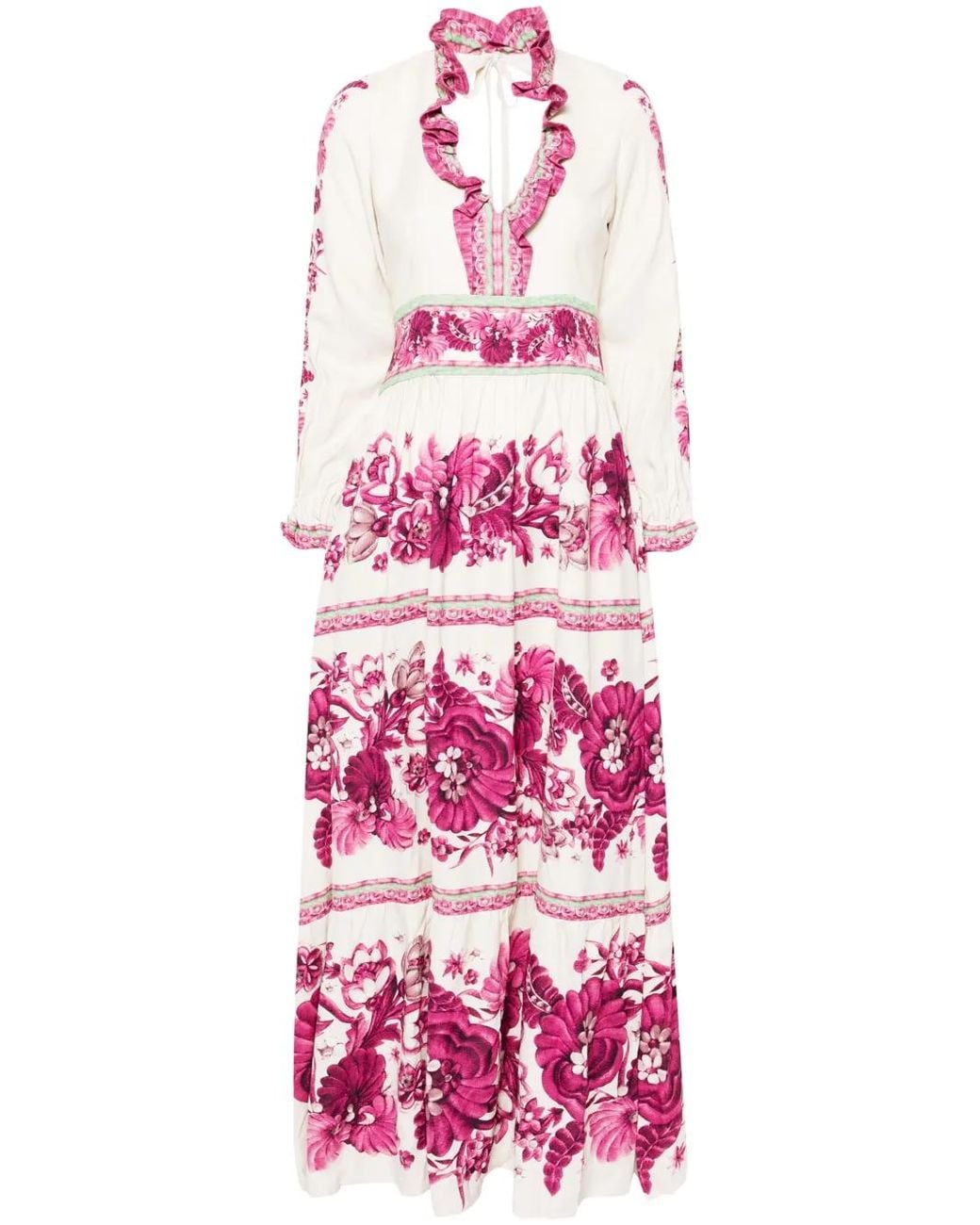 LaDoubleJ White Reina Crepe Maxi Dress