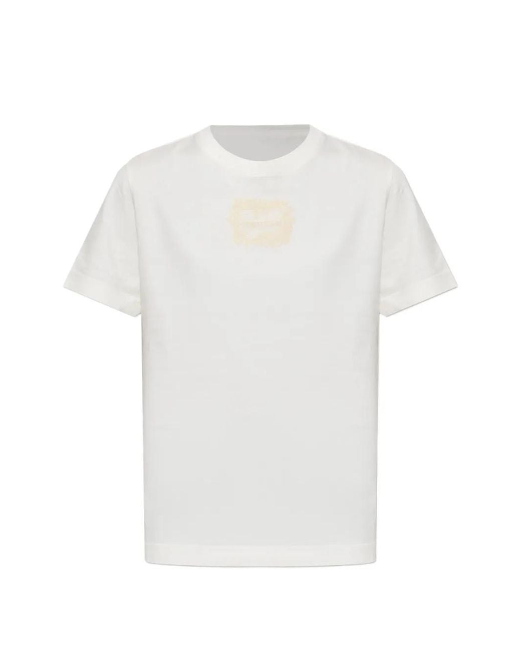 McQueen White Embroidered Logo Patch T-Shirt