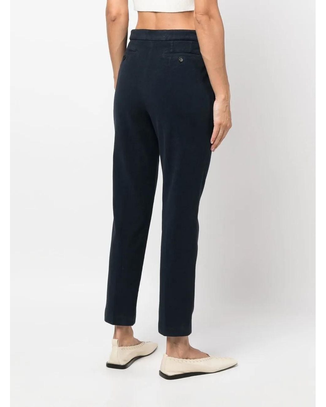 Aspesi Blue Cropped Chino Trousers