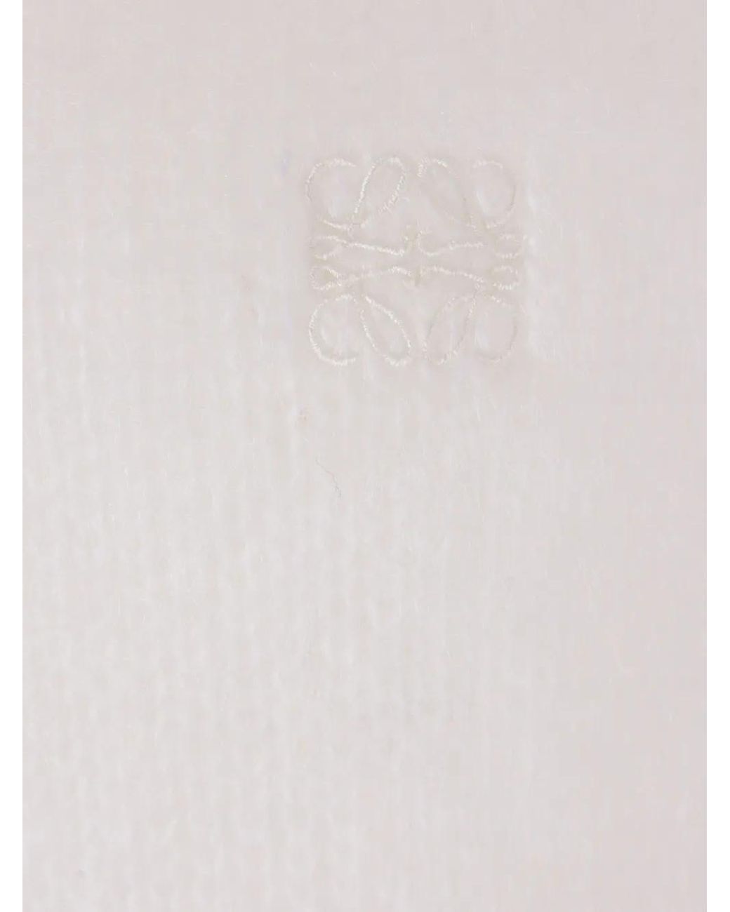 Pull Brodé À Manches Courtes Loewe en coloris White