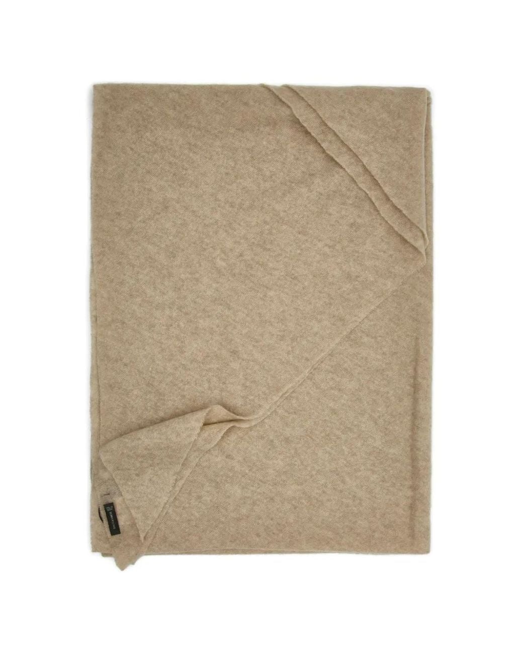 Faliero Sarti Natural Adeli Fine-Knit Cashmere Scarf