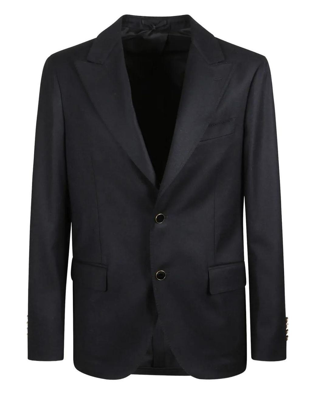 Lardini Black Long-Sleeve Blazer for men