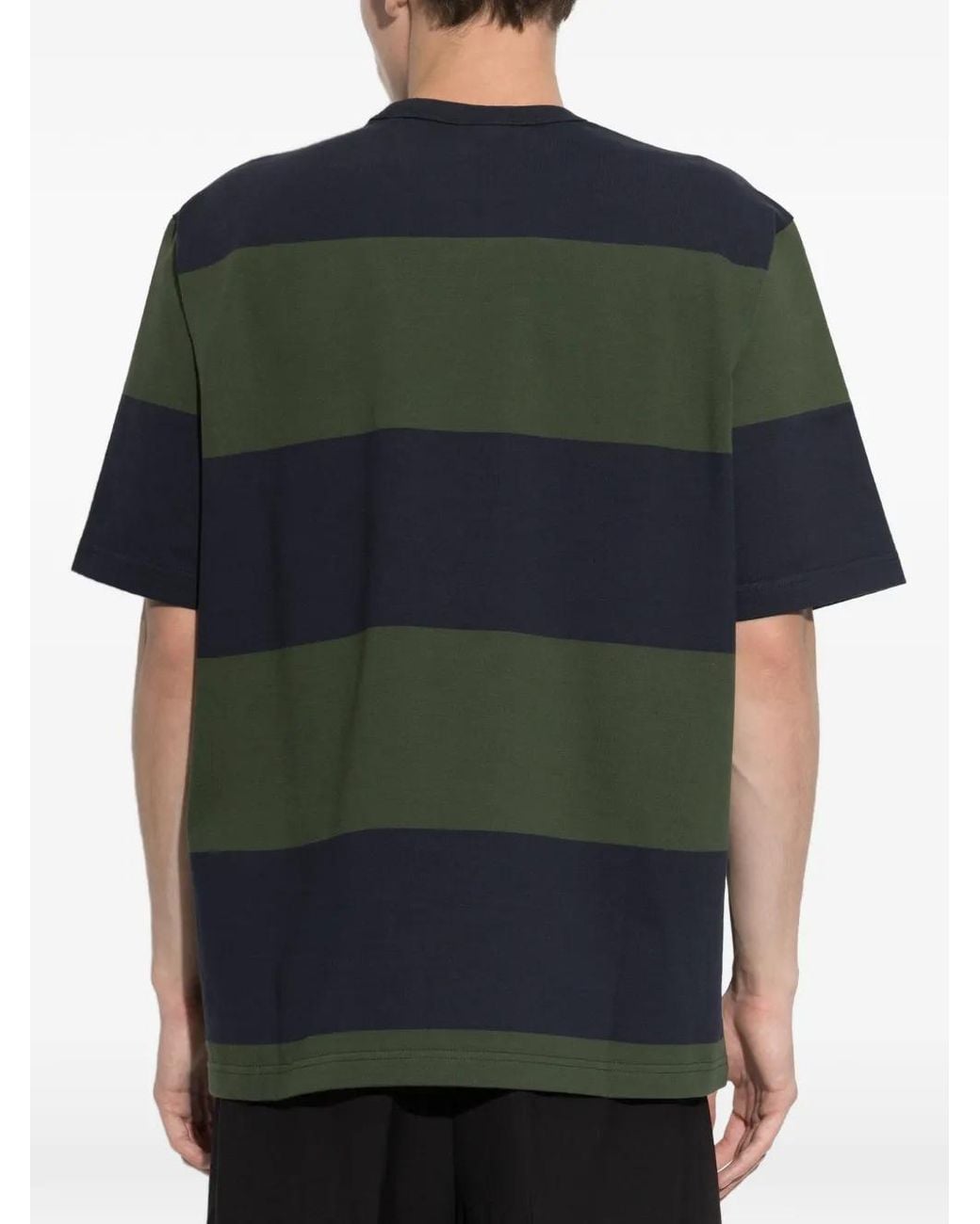 Paul Smith Black Striped Cotton T-Shirt for men