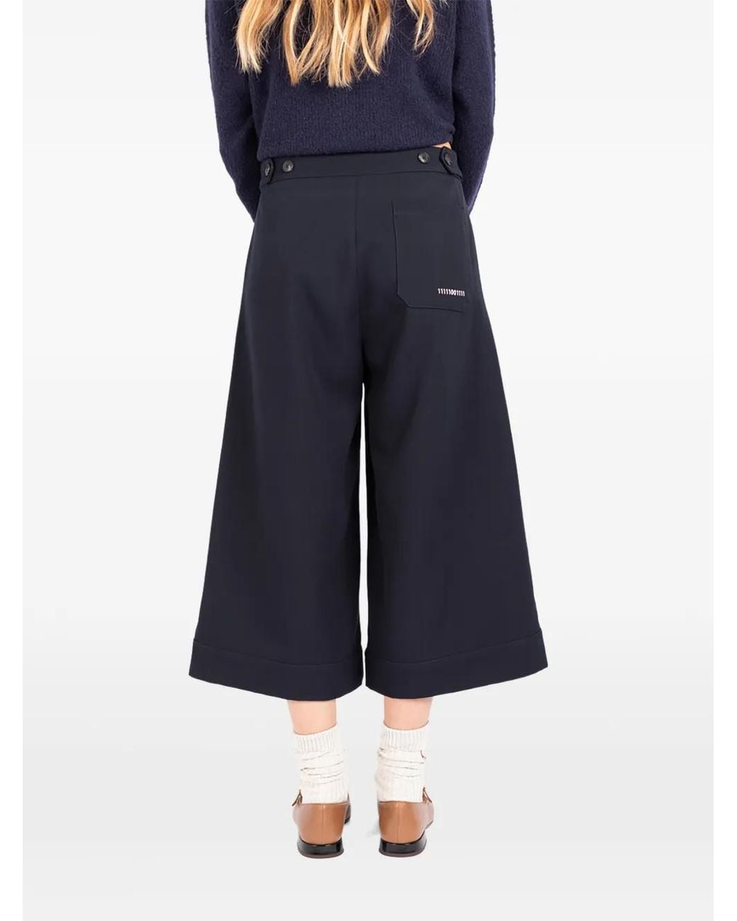 Societe Anonyme Blue Breton Cropped Trousers