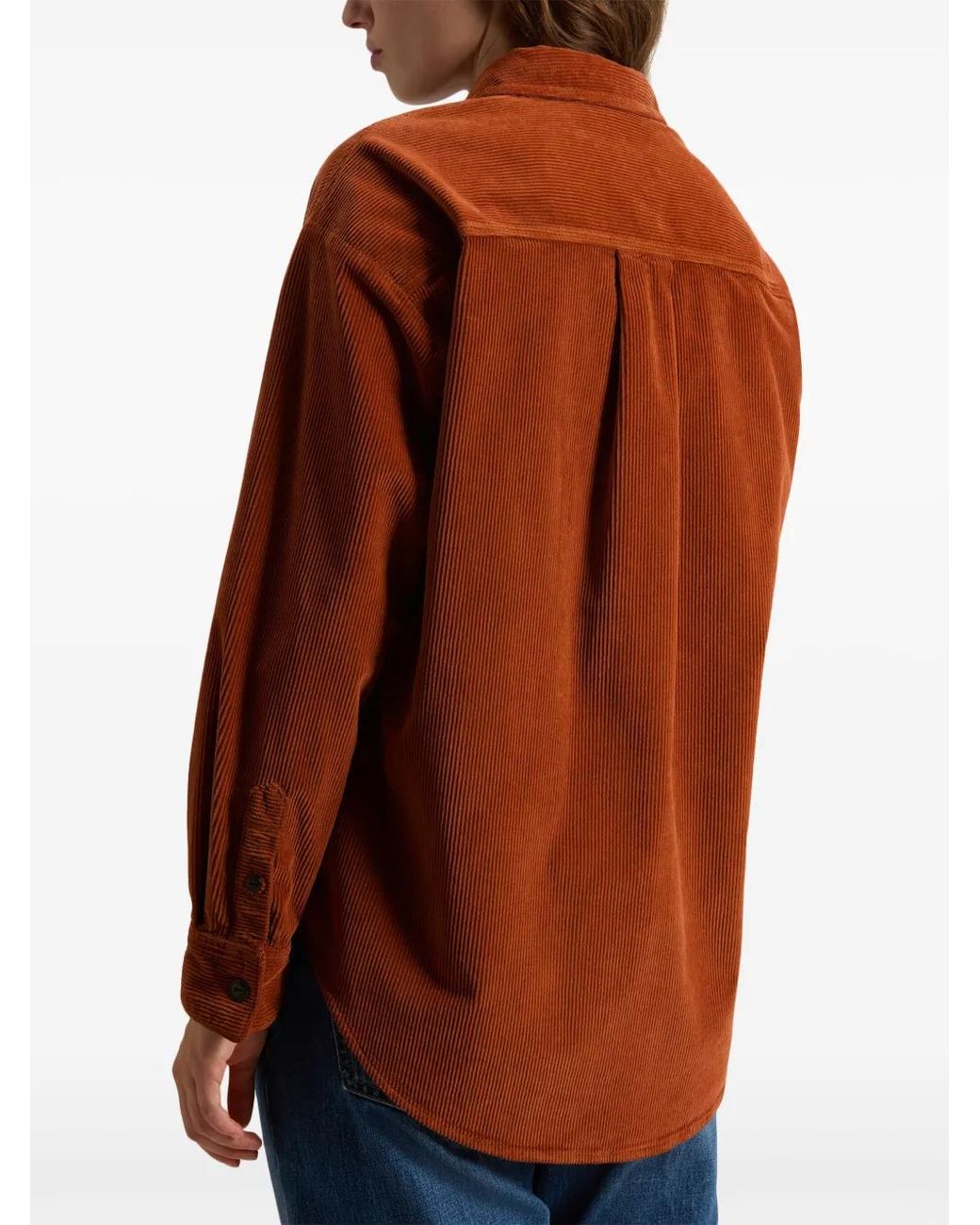Woolrich Ribfluwelen Overhemd in het Brown