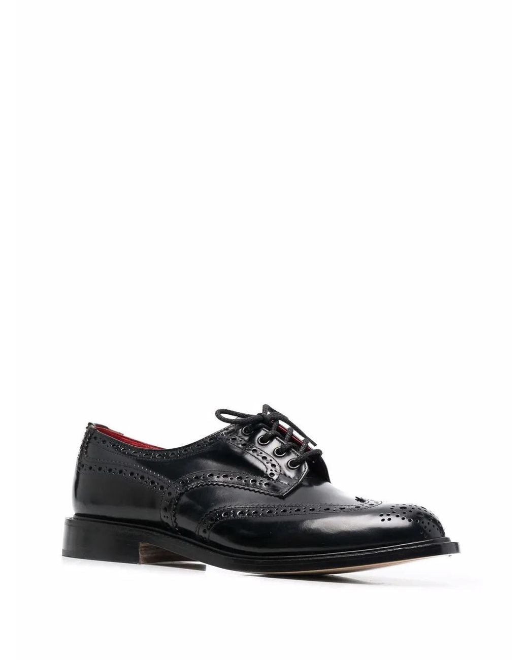 Tricker's Black Bourton Derby Shoes for men