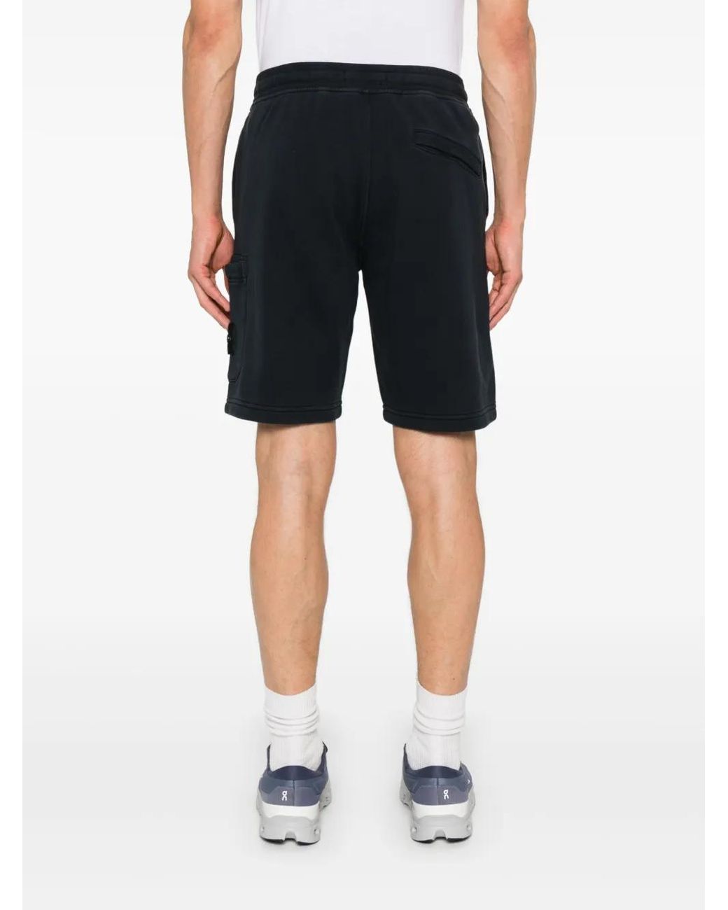 Stone Island Black Shorts for men
