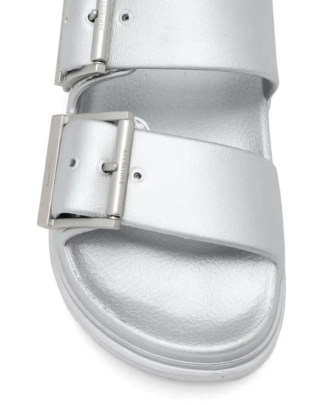 AllSaints White Sandales À Double Boucles
