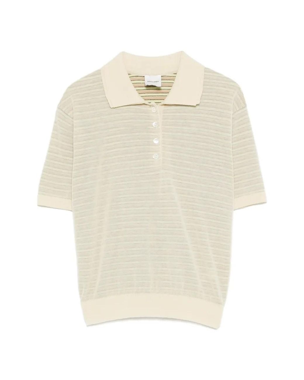 Nanushka White Ceneca Polo Shirt