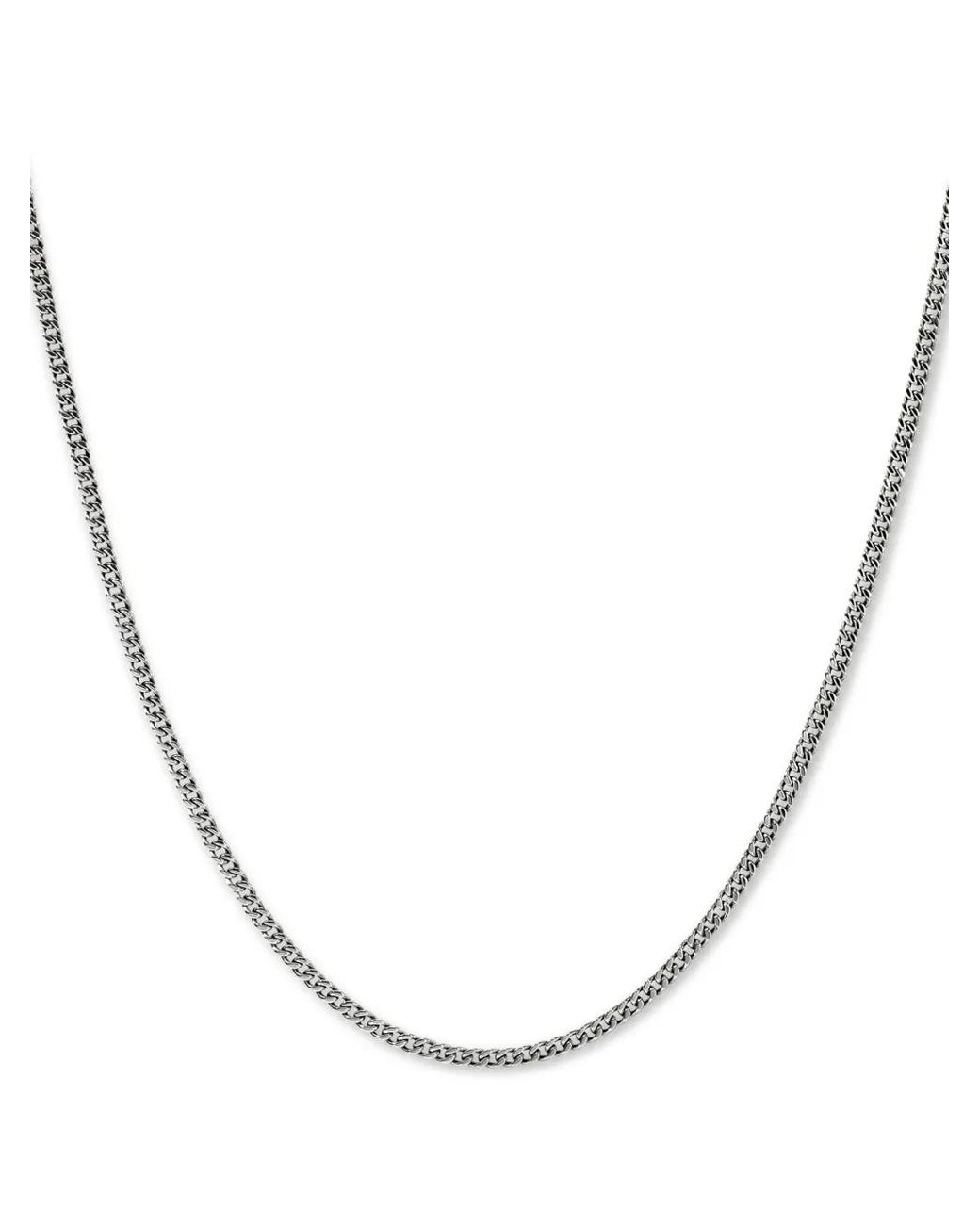 John Hardy White Curb-Chain Necklace for men