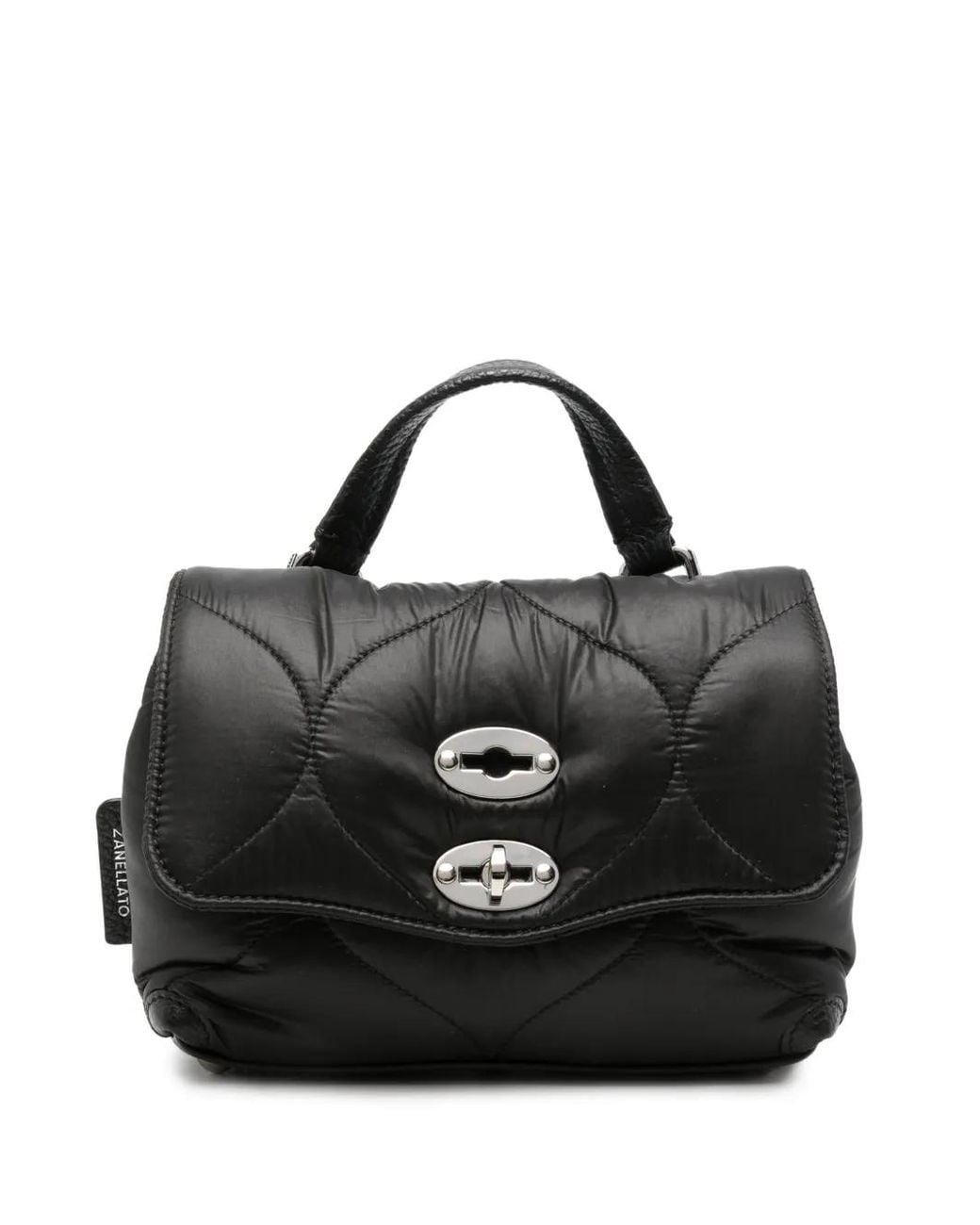 Zanellato Black Quilted Postina Clutch Bag