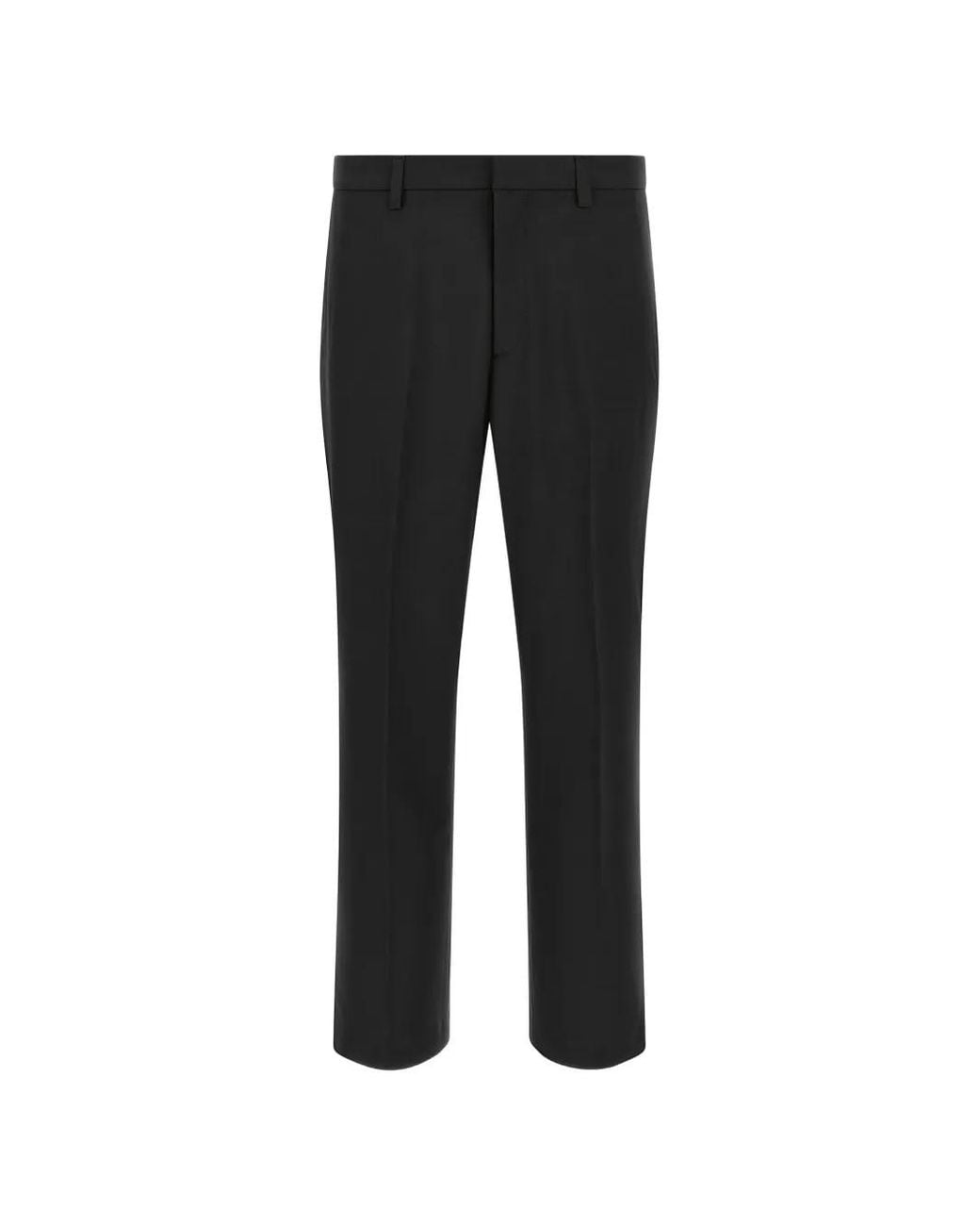 Department 5 Black Warren Straight-Leg Trousers for men
