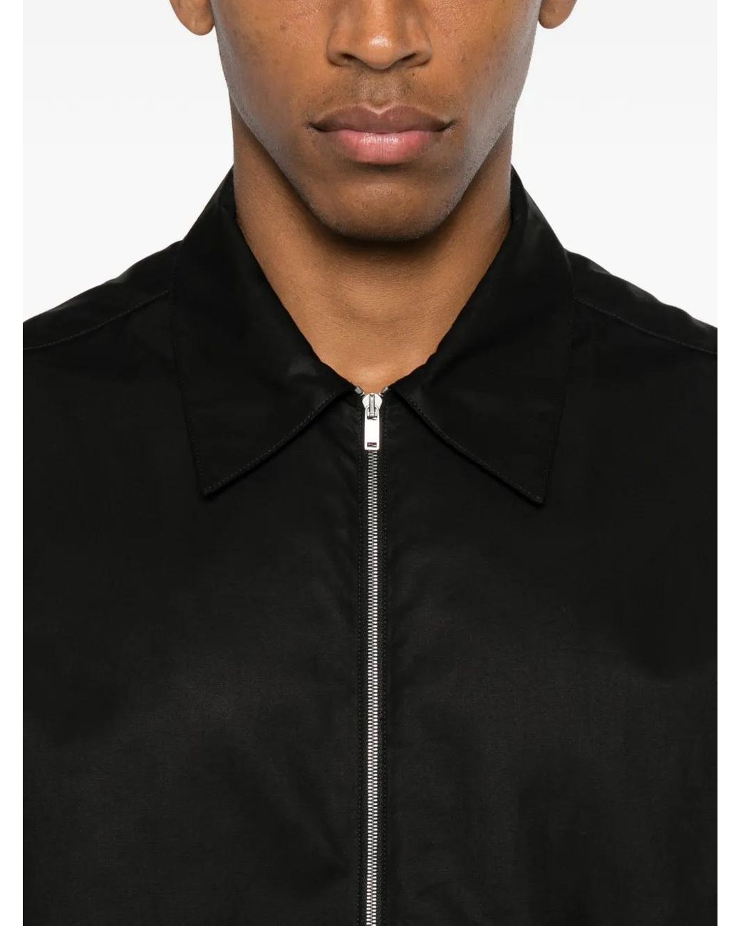 Jil Sander Overhemd Met Rits in het Black voor heren