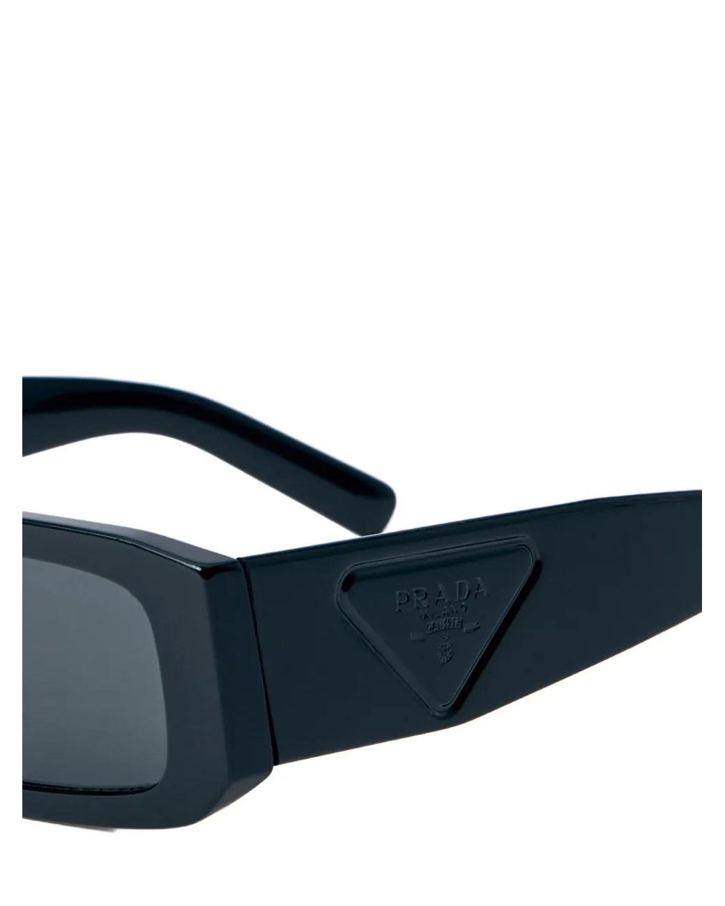 Prada Blue Symbole Sonnenbrille Mit Eckigem Gestell