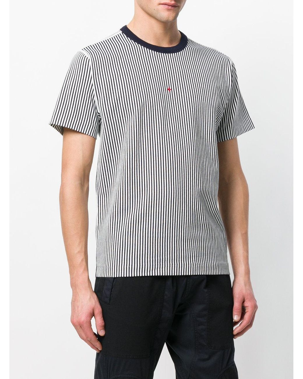 Stone Island Marina Striped T-shirt in Blue for Men | Lyst