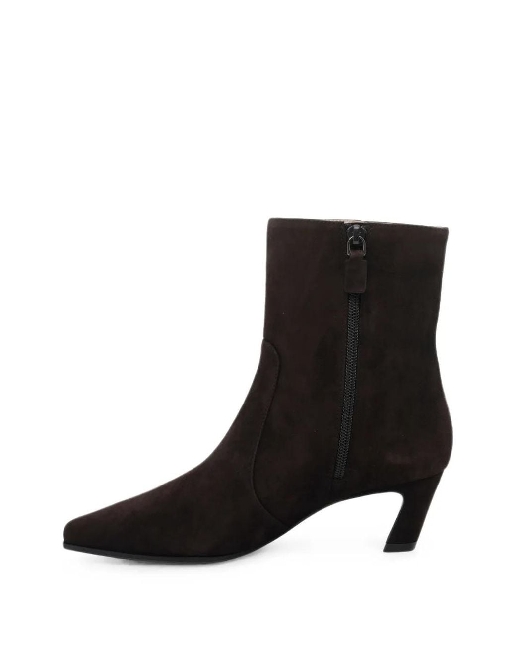Stuart Weitzman Black Suede Ankle Boots