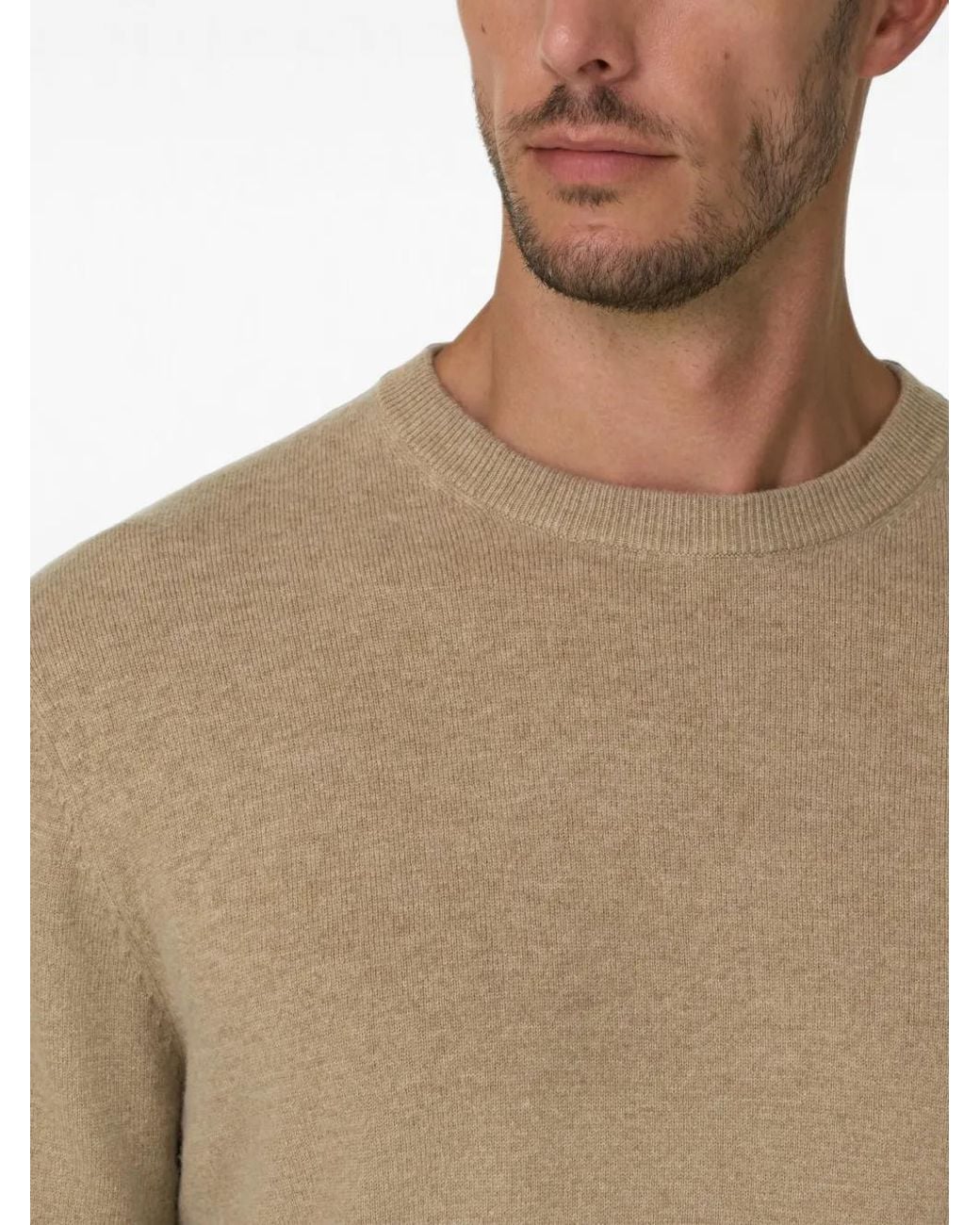 Boggi Natural Crew-Neck Jumper for men