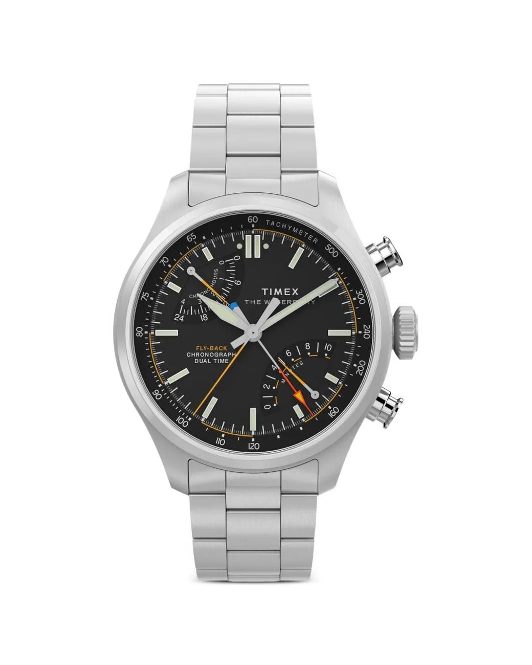 Timex Gray Waterbury Ace Fly-Back 43Mm Watch for men
