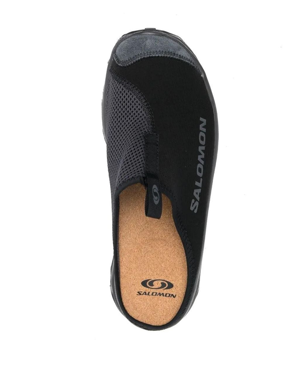 Salomon Black Rx Slide 3.0 Logo Closed-Toe Slides for men